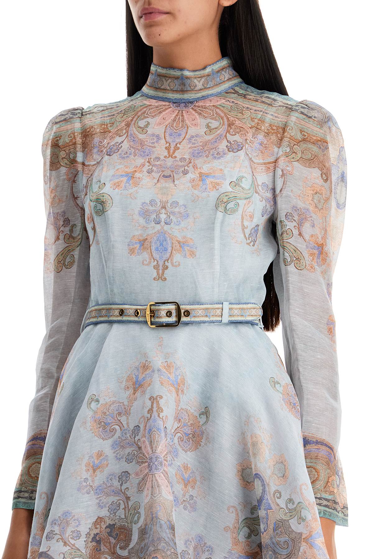 Zimmermann eden mini dress with belt