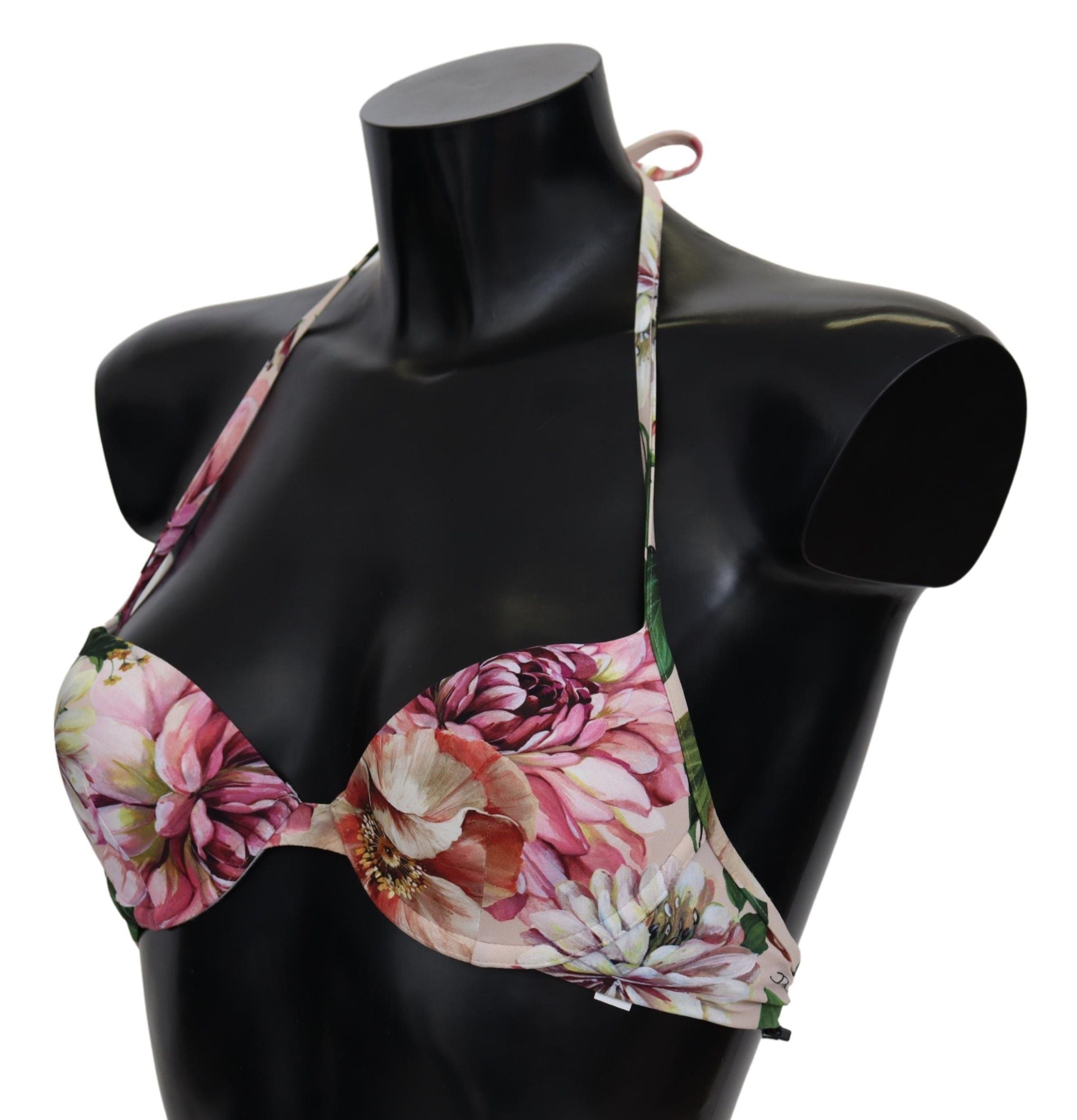 Dolce & Gabbana Floral Elegance Elastic Bikini Top