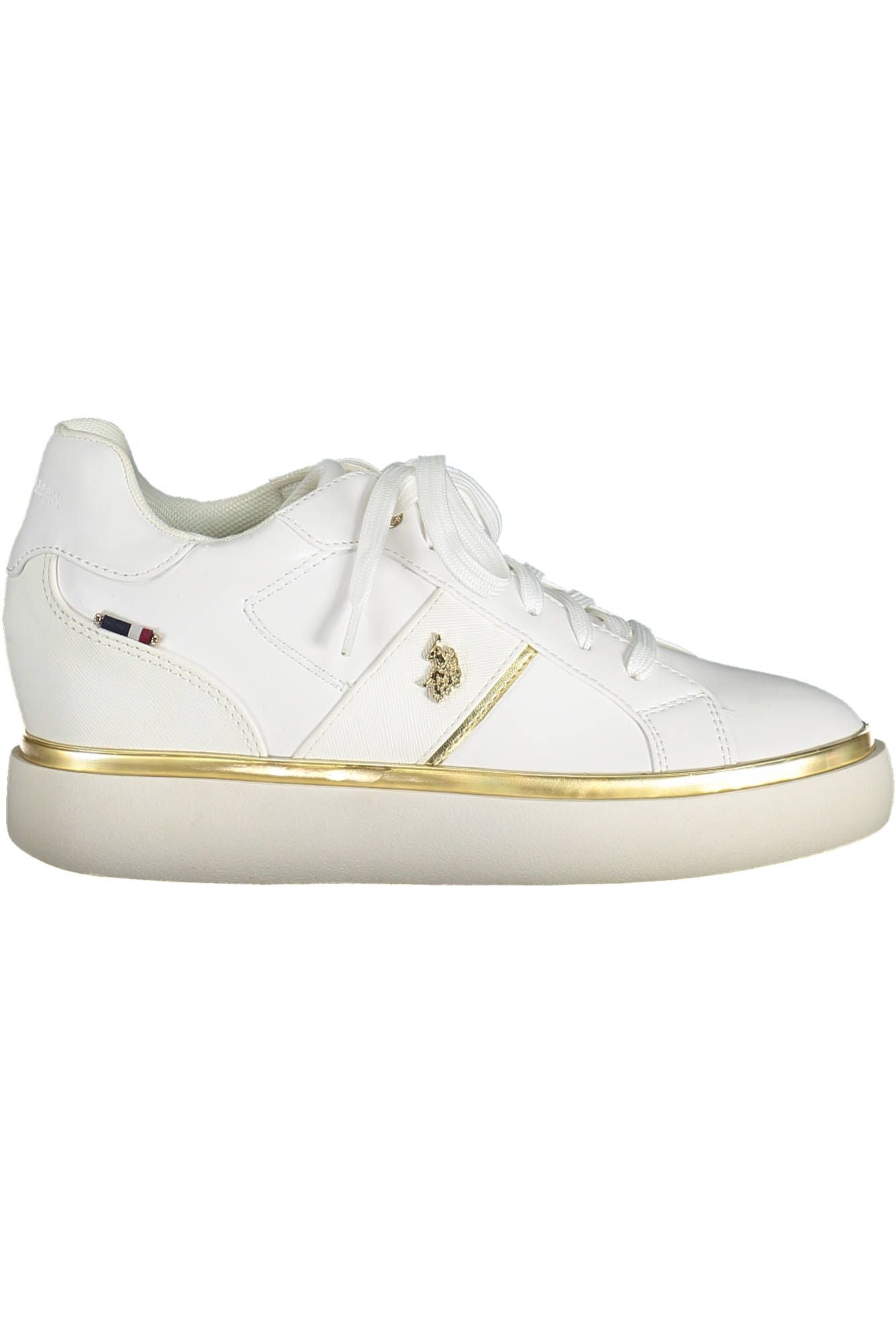 U.S. POLO ASSN. White Polyester Women Sneaker