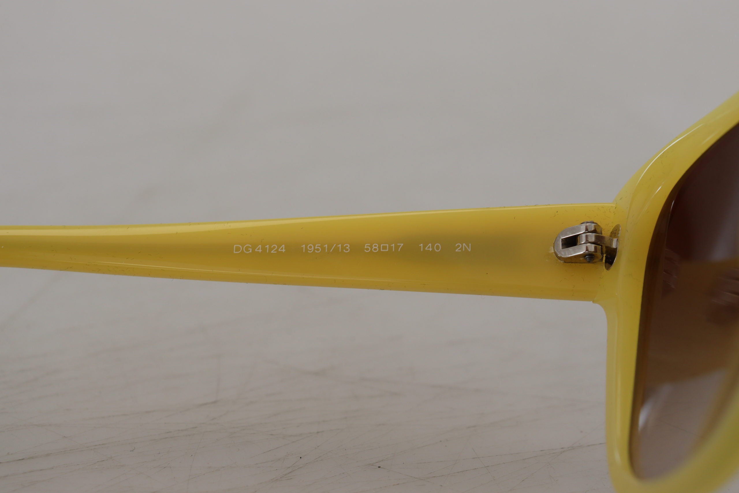 Dolce & Gabbana Chic Yellow Acetate Gradient Sunglasses