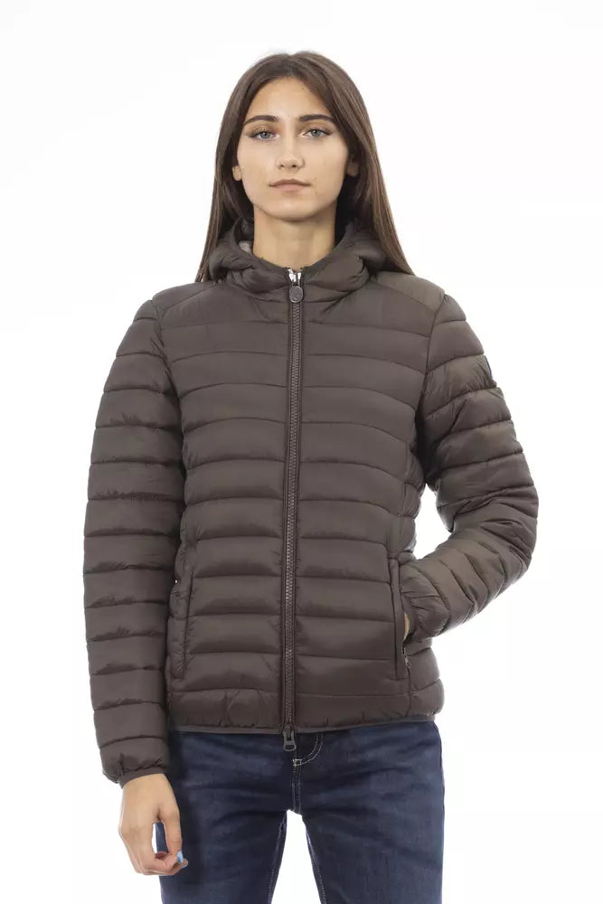 Invicta Brown Nylon Women Jacket