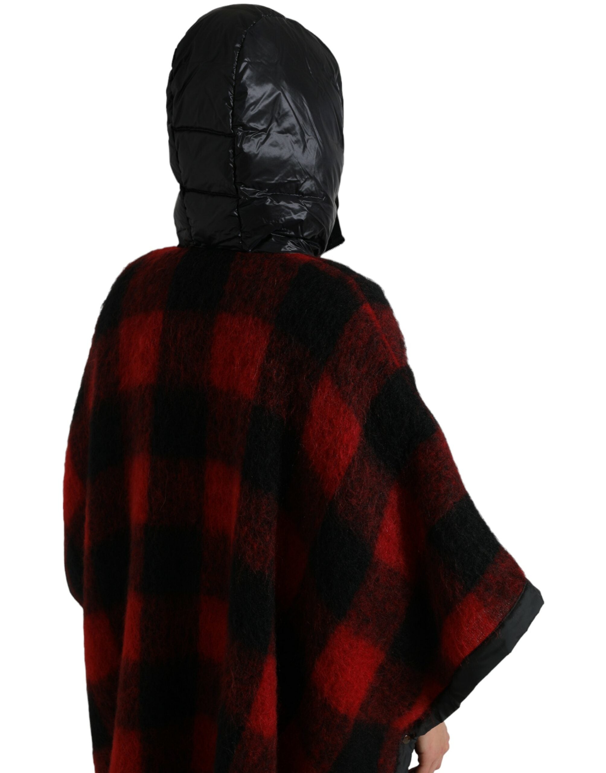 Dolce & Gabbana Elegant Buffalo Check Poncho Jacket