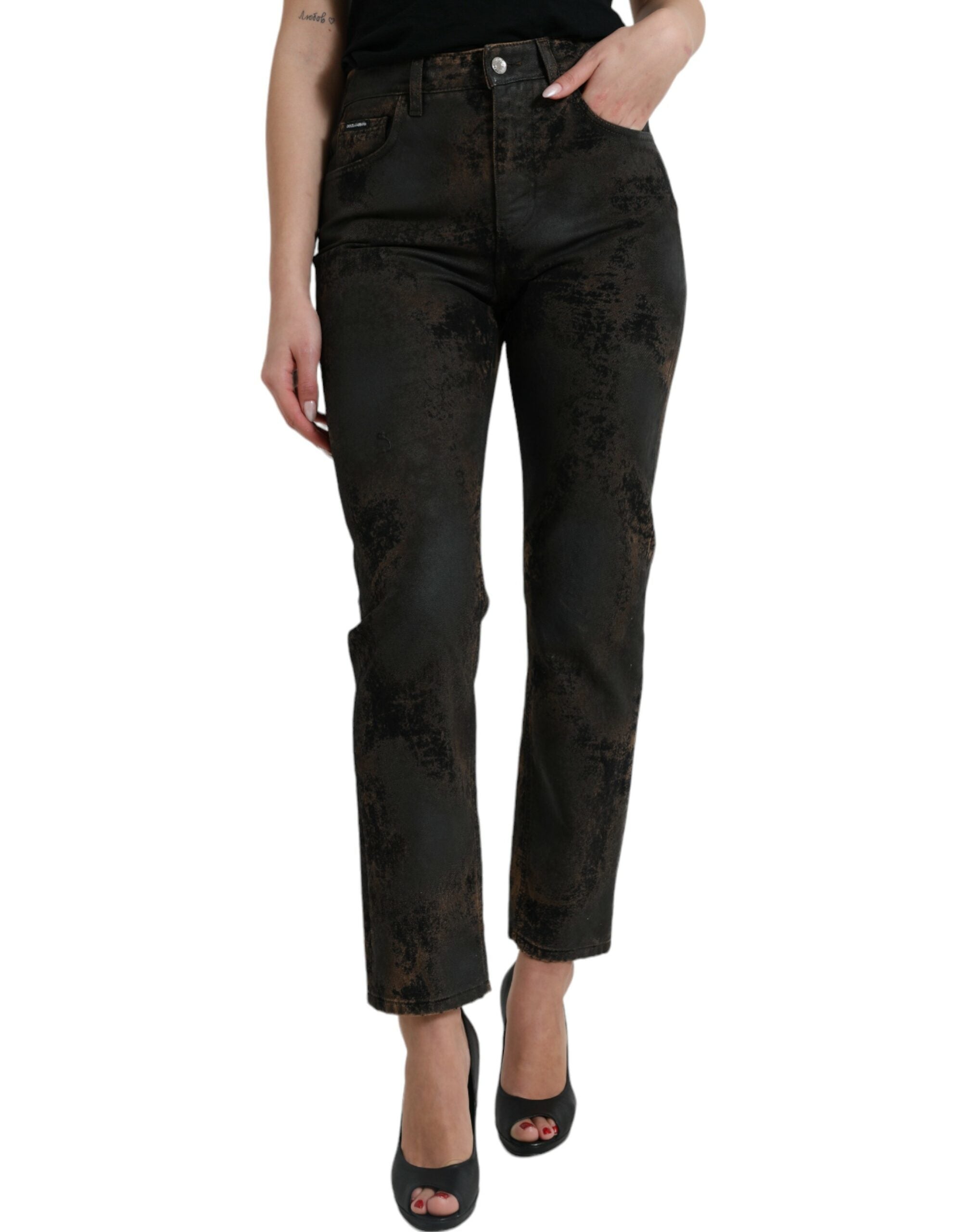 Dolce & Gabbana Chic Boyfriend Mid Waist Stretch Jeans