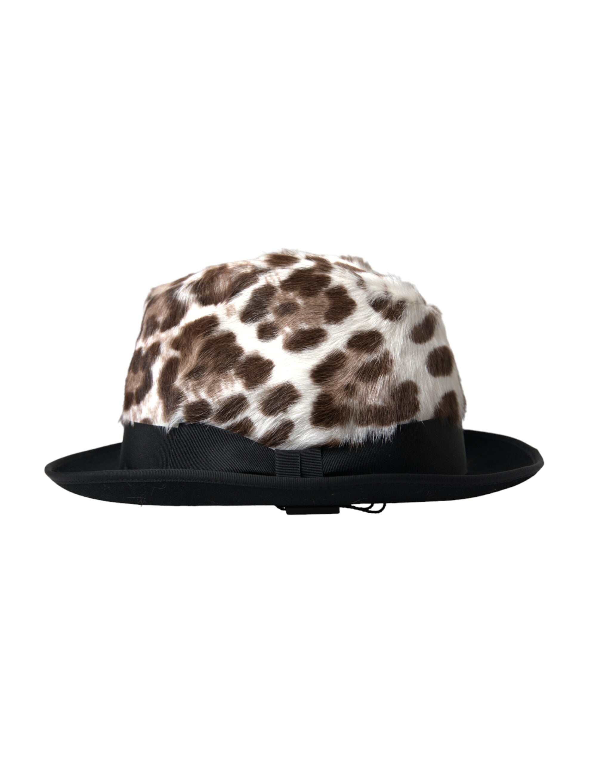 Dolce & Gabbana Multicolor Leopard Women Fedora Hat