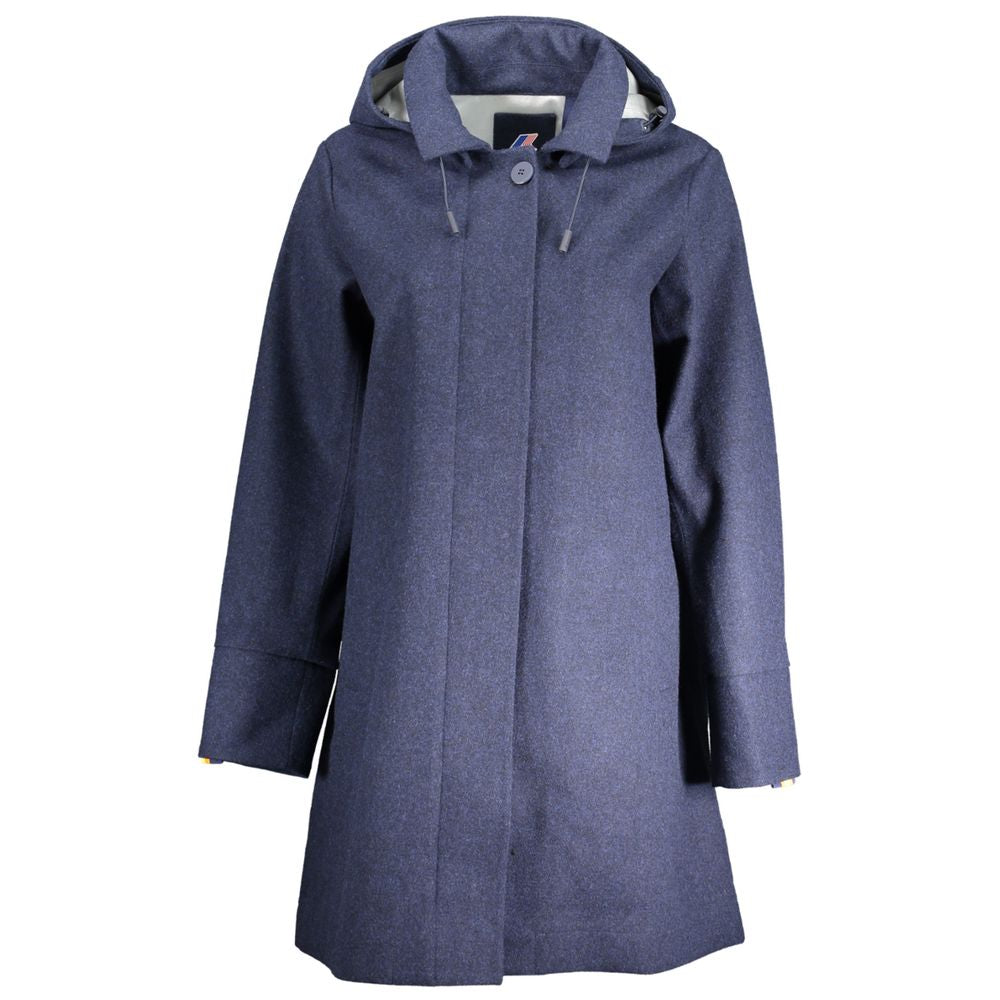 K-WAY Blue Polyester Jackets & Coat