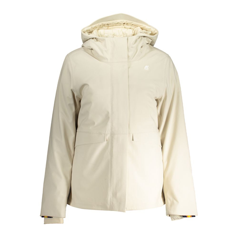 K-WAY Beige Polyester Jackets & Coat