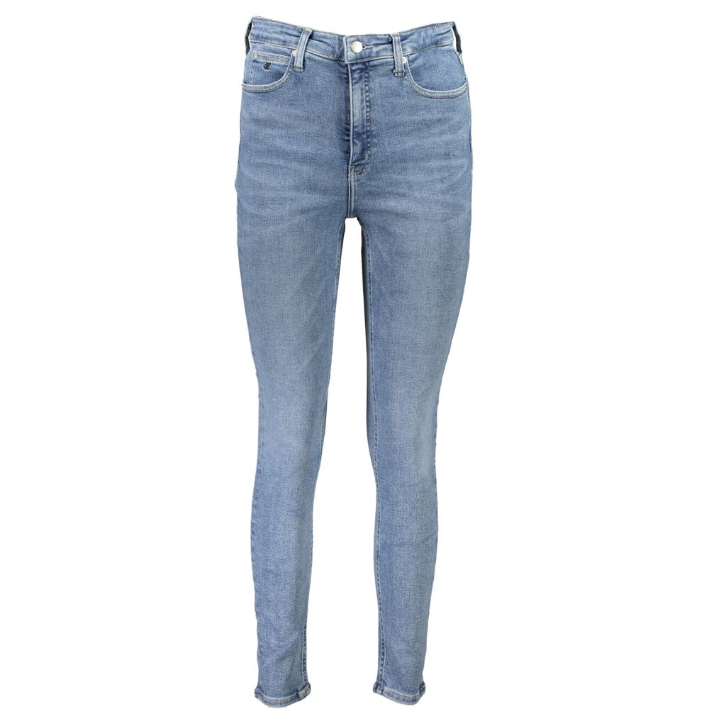 Calvin Klein Light Blue Cotton Jeans & Pant