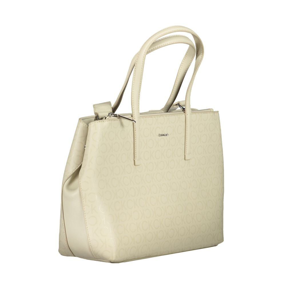 Calvin Klein Beige Polyester Handbag