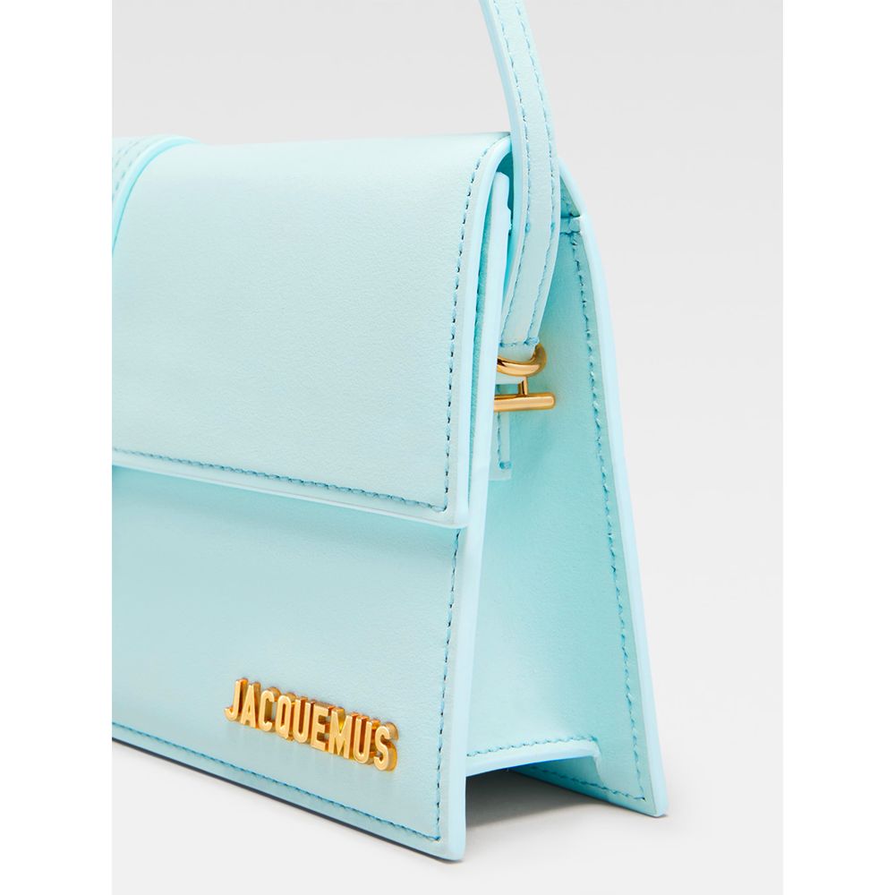 Jacquemus Light Blue Leather Handbag