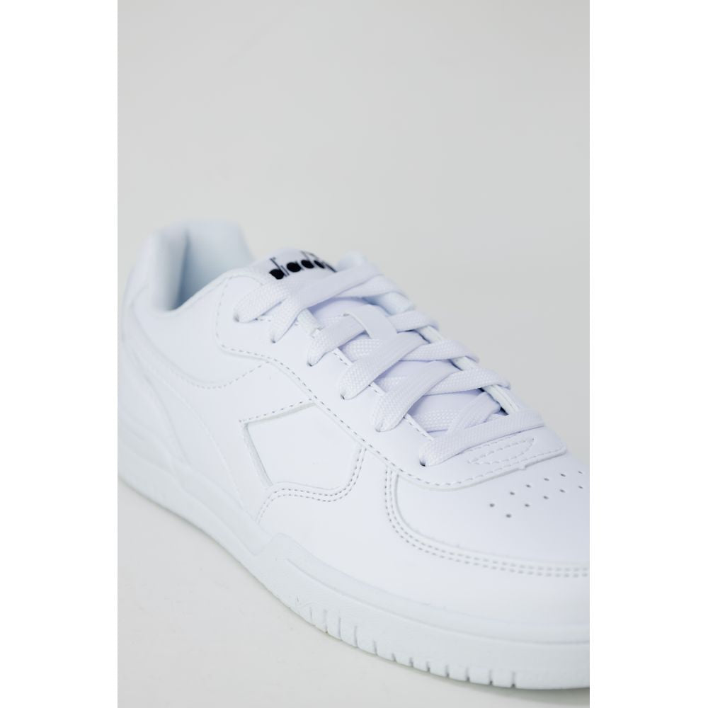 Diadora White Synthetic Leather Sneaker