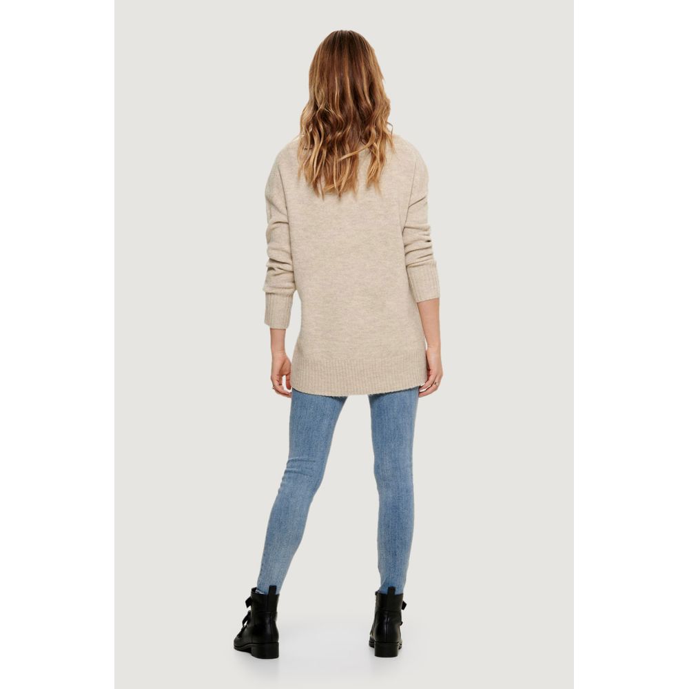 Only Beige Acrylic Sweater