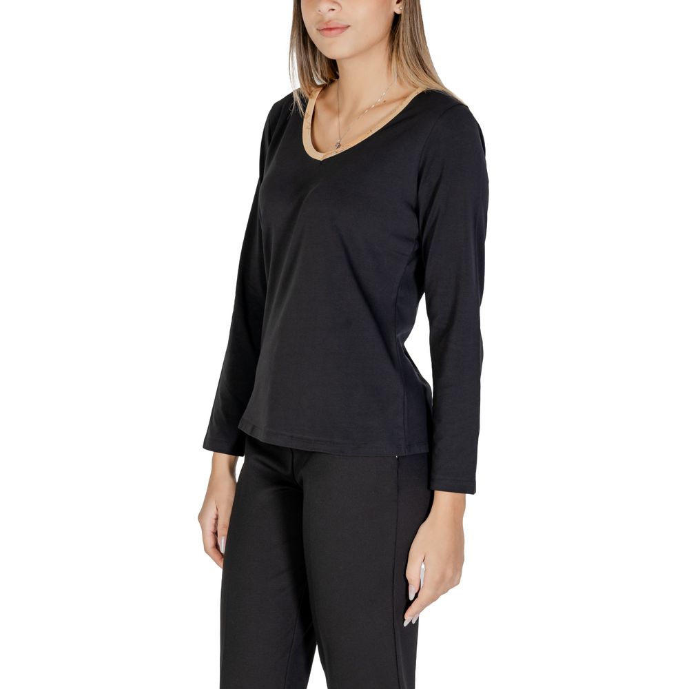 Alviero Martini Prima Classe Black Cotton T-Shirt