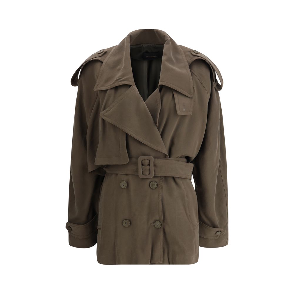 The Andamane Double-breasted Short Trench Coat