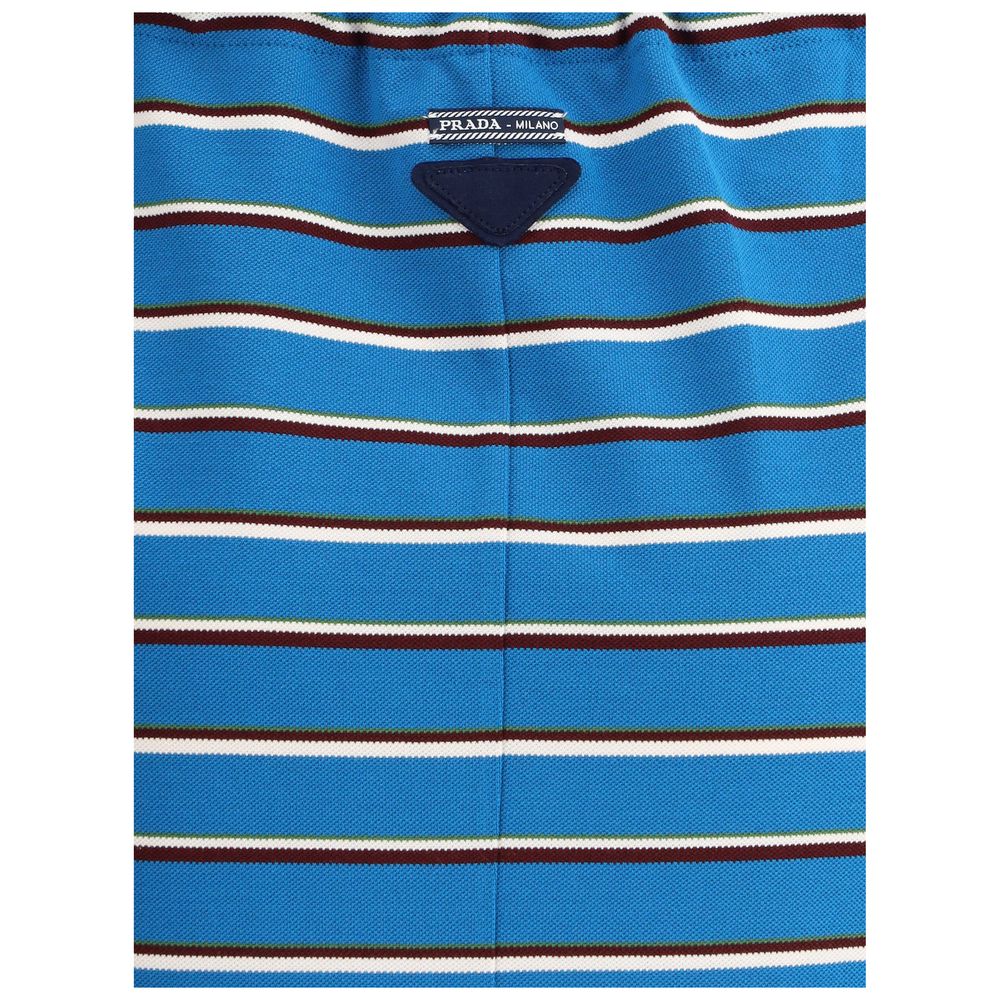 Prada Striped midi Skirt