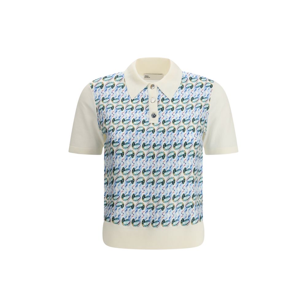 Tory Burch Wool And Silk Polo Shirt