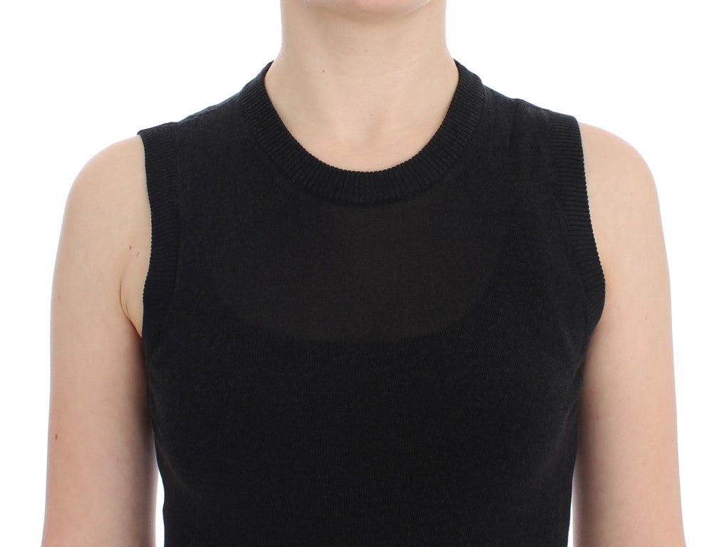 Dolce & Gabbana Elegant Black Sleeveless Pullover Vest