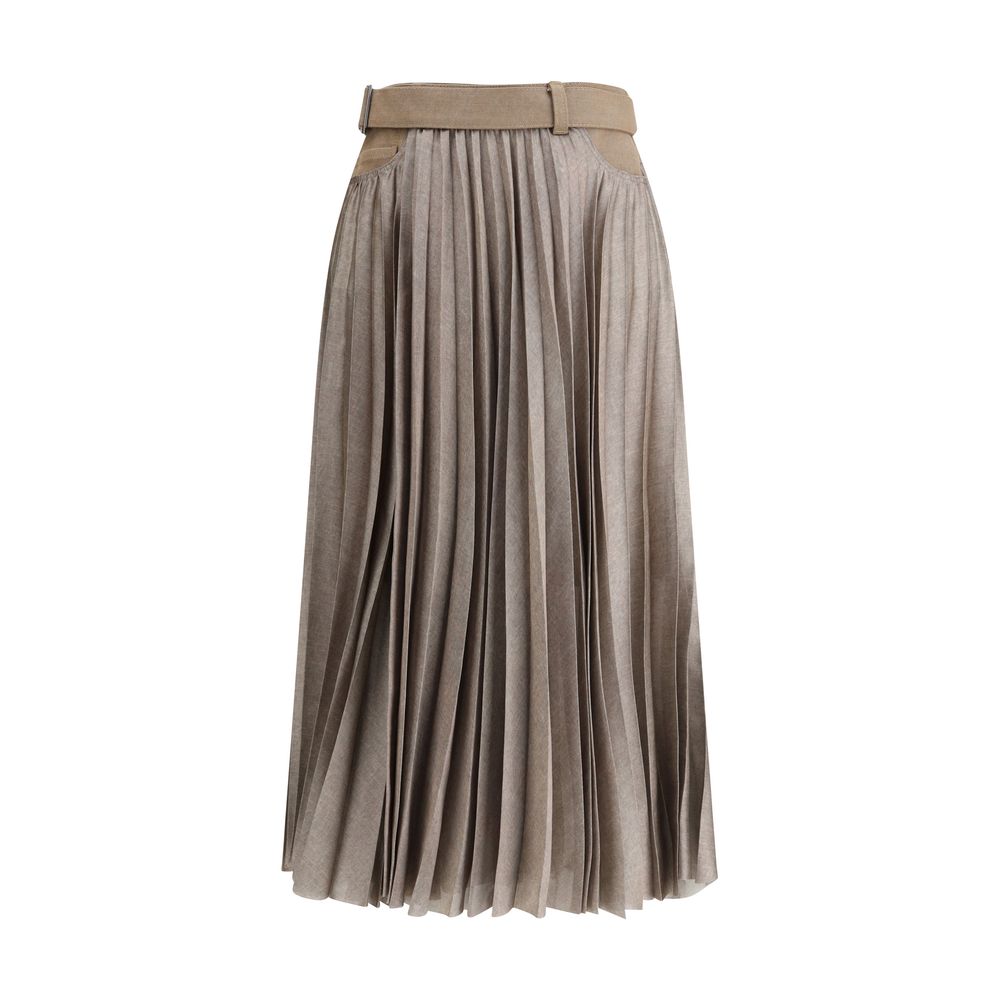 Sacai Pleated midi Skirt