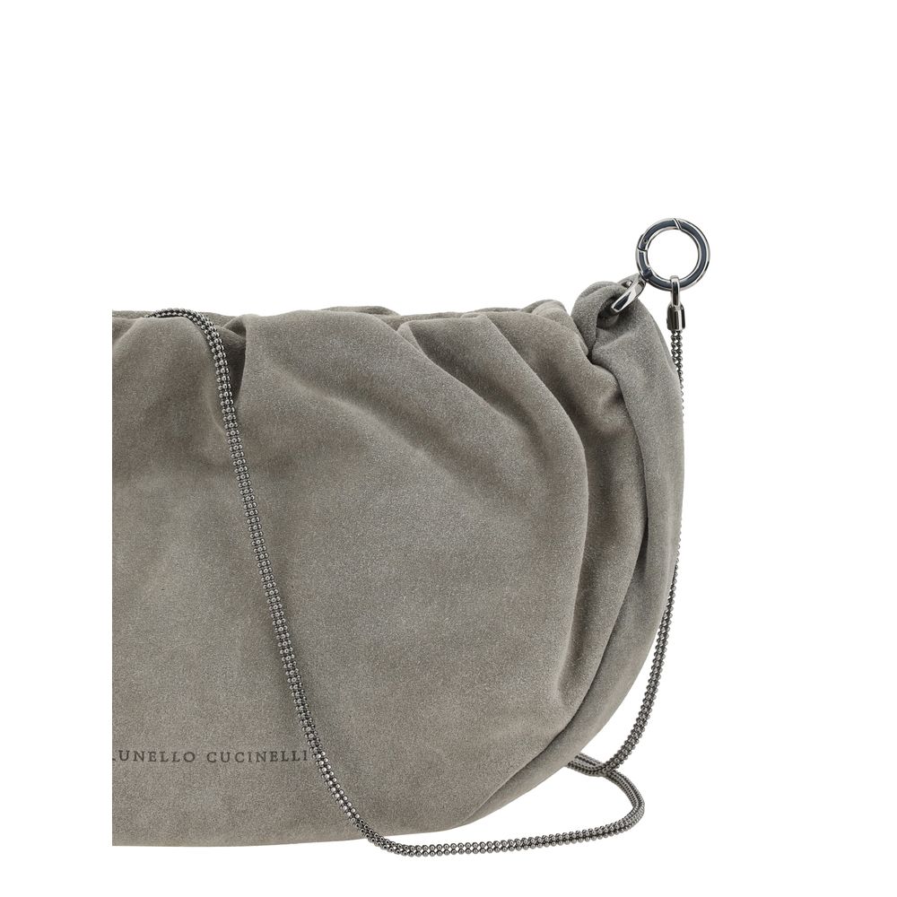 Brunello Cucinelli Suede Shoulder Bag