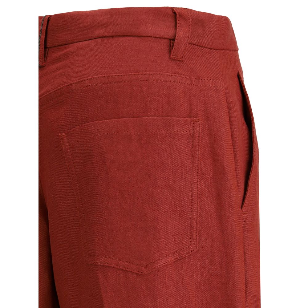 Brunello Cucinelli Linen Palazzo Pants