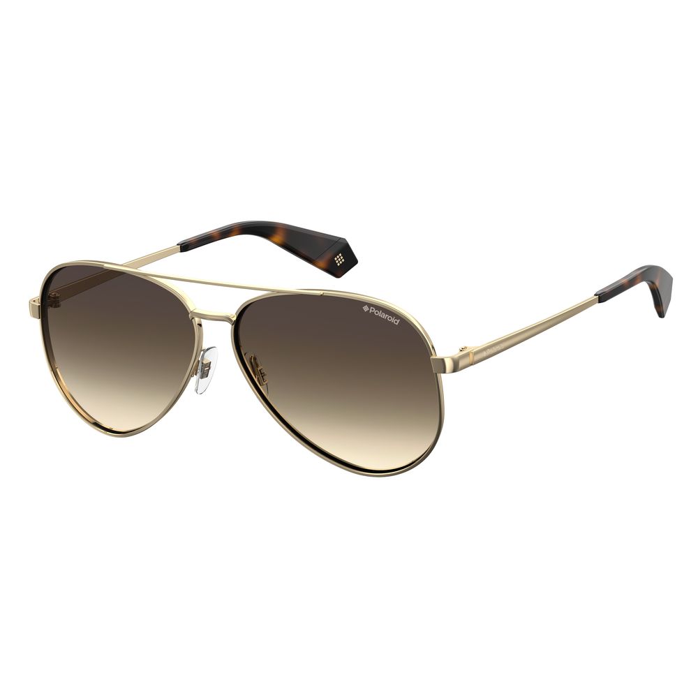 Polaroid Gold Metal Sunglasses