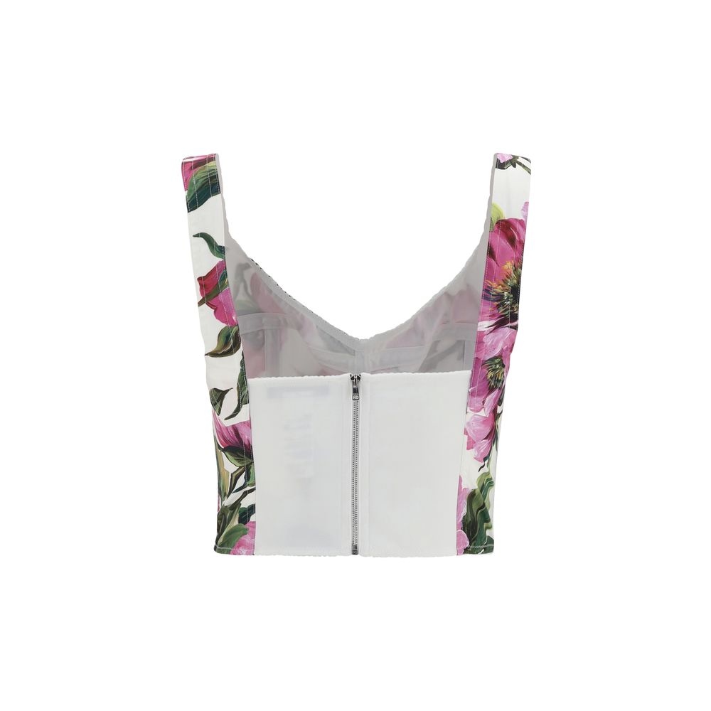 Dolce & Gabbana Floral Bustier Top