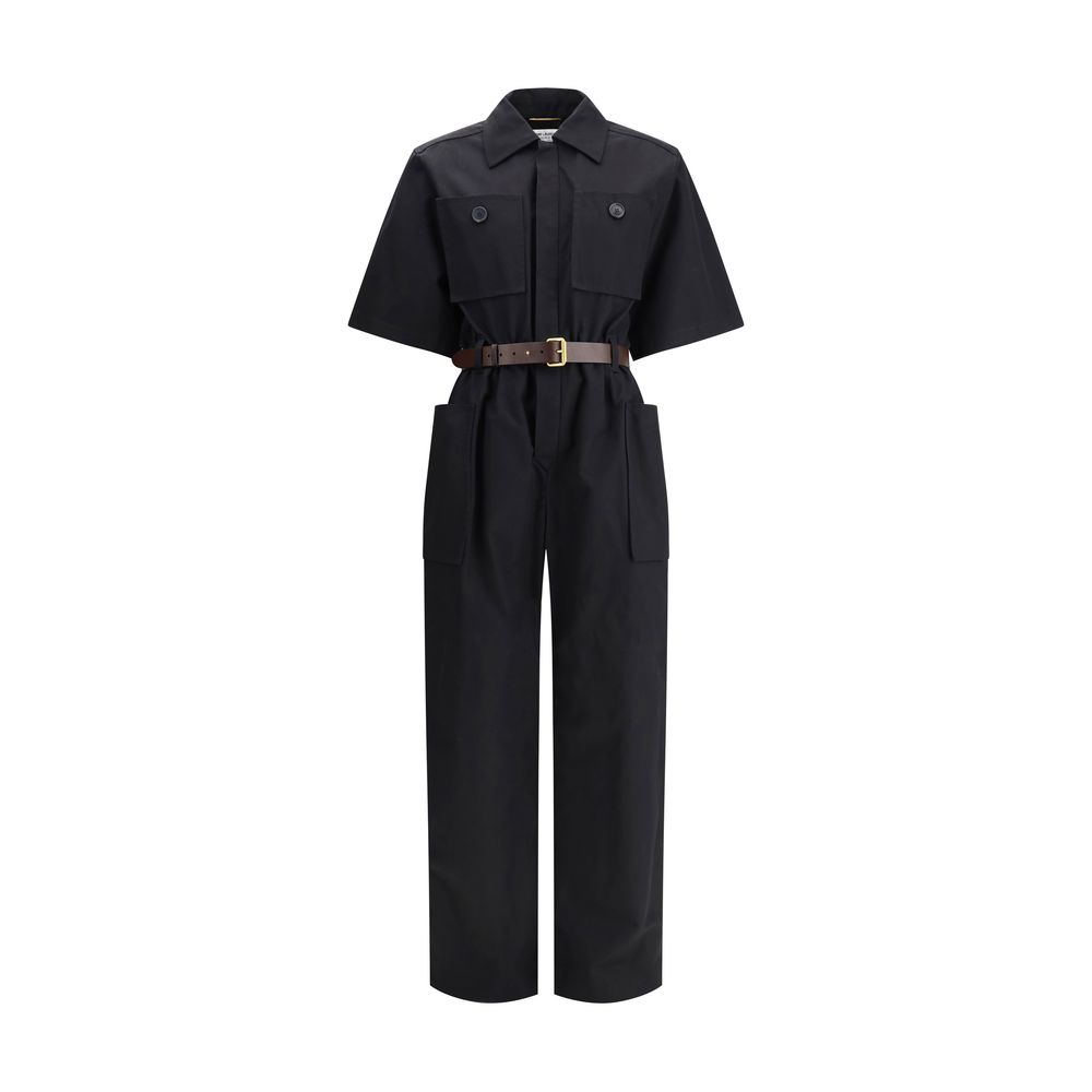 Saint Laurent Short-Sleeved Jumpsuit