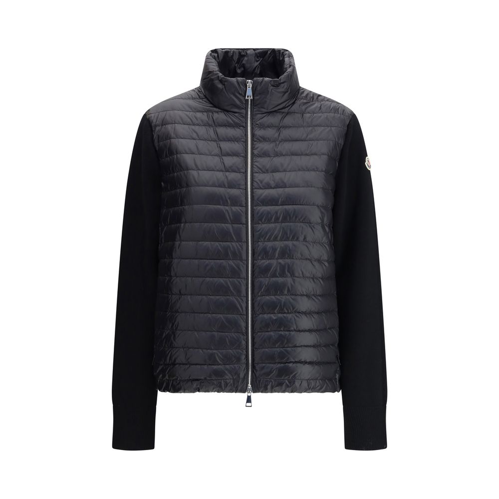 Moncler Knitted Sleeve Down Jacket