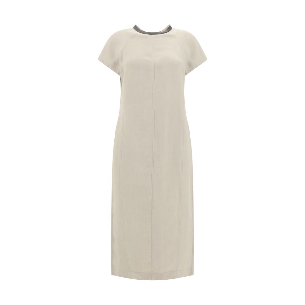 Brunello Cucinelli Linen Midi Dress