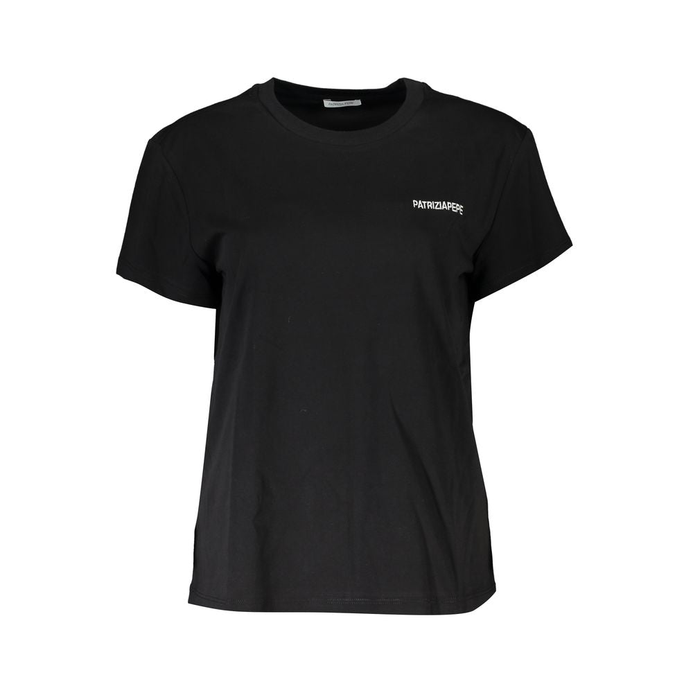 Patrizia Pepe Black Cotton T-Shirt