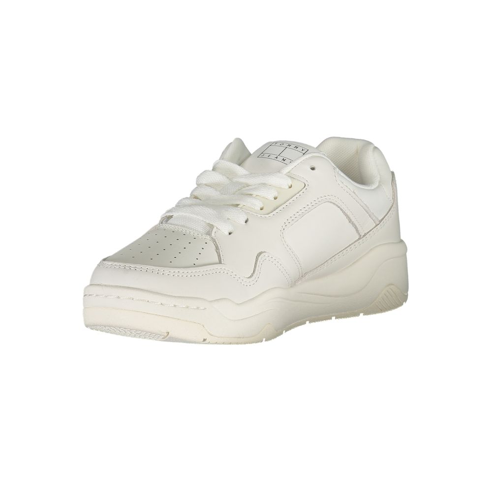 Tommy Hilfiger White Polyester Sneaker