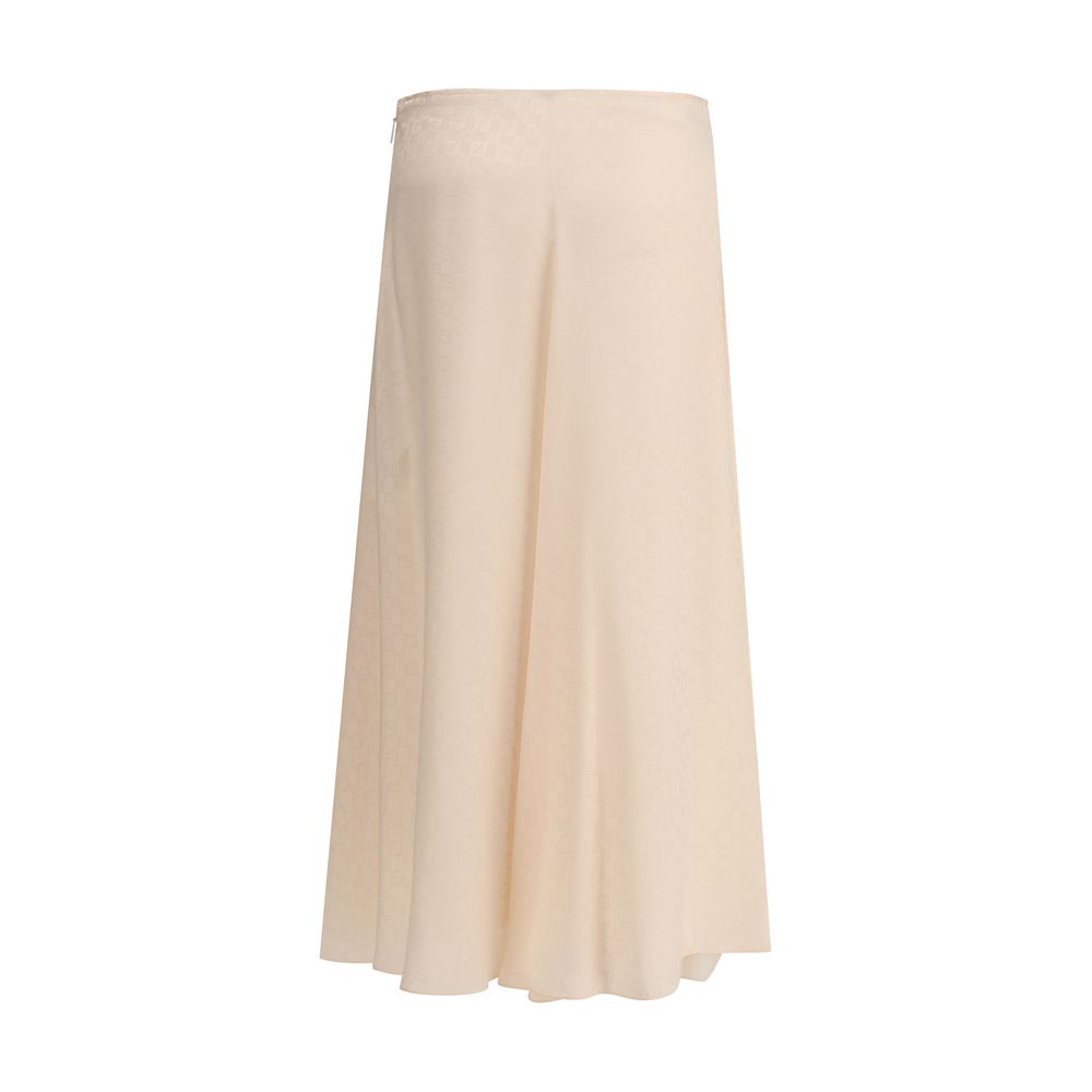 Fendi Silk Midi Skirt