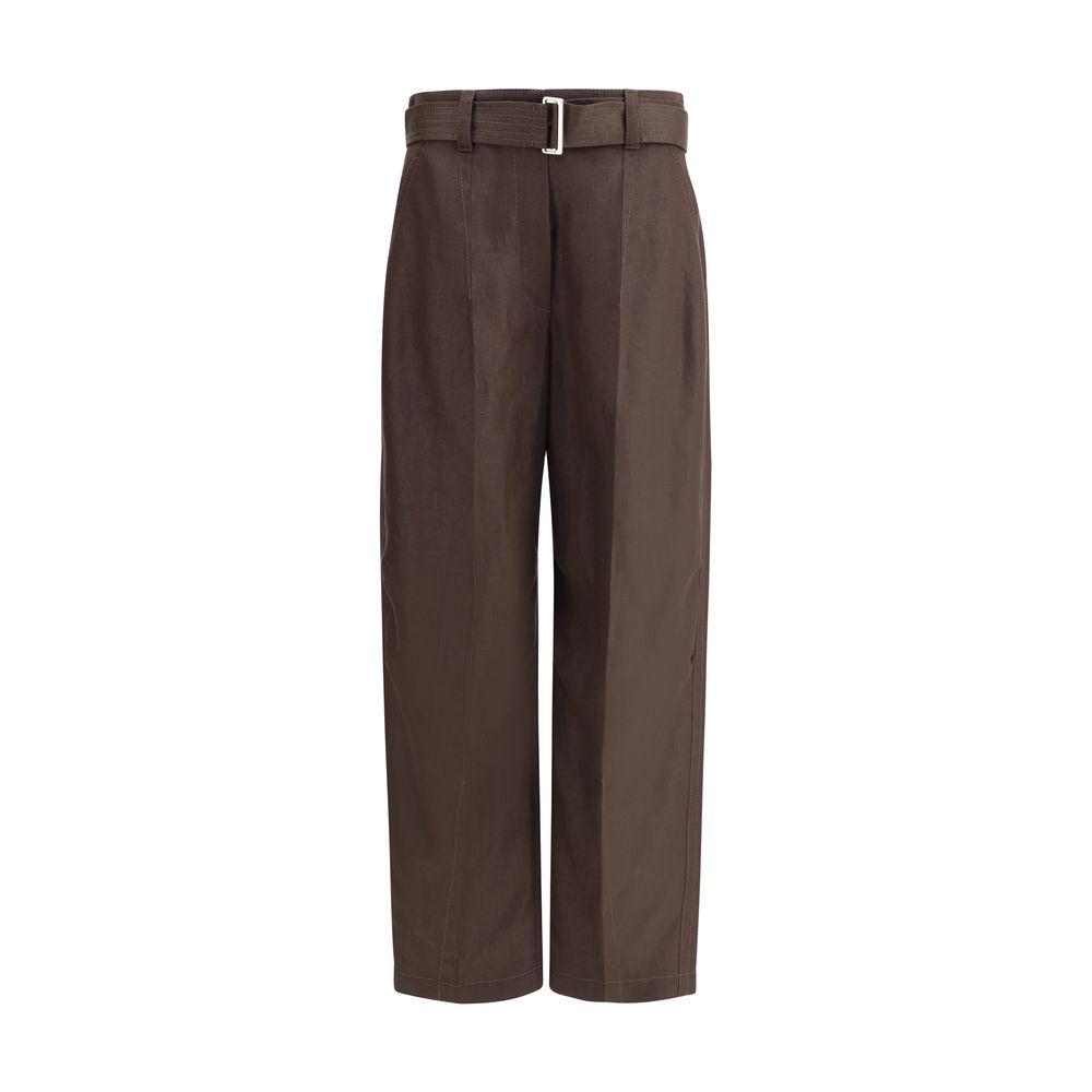 Brunello Cucinelli Belted Linen Pants