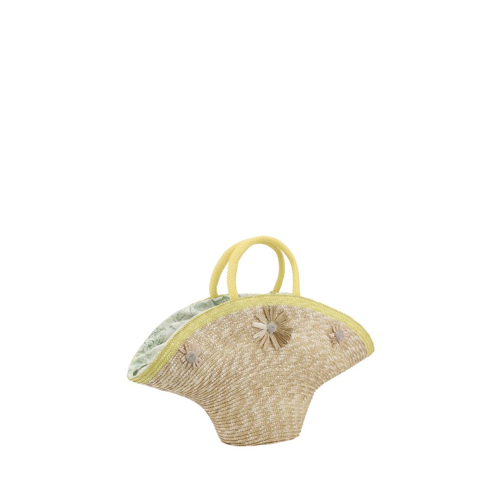 La Milanesa Calore Straw Handbag