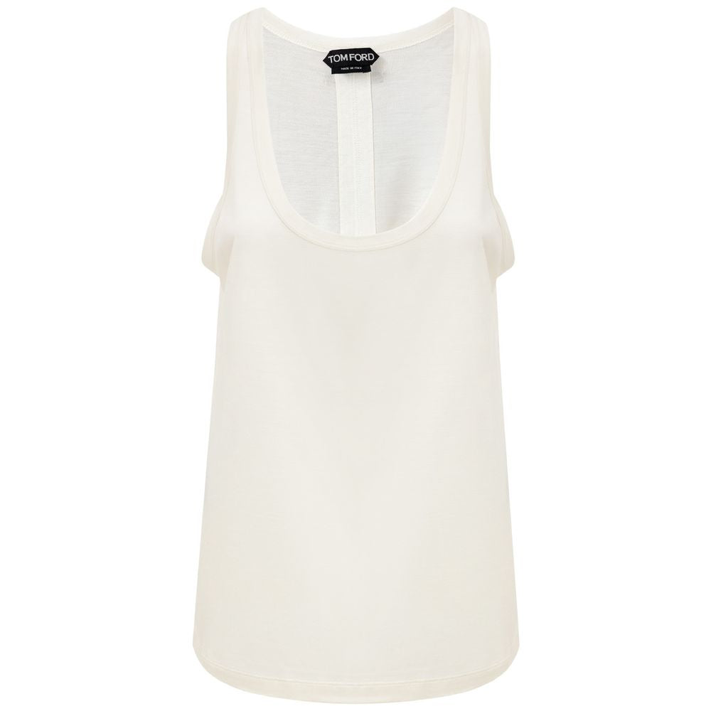 Tom Ford White Silk T-Shirt