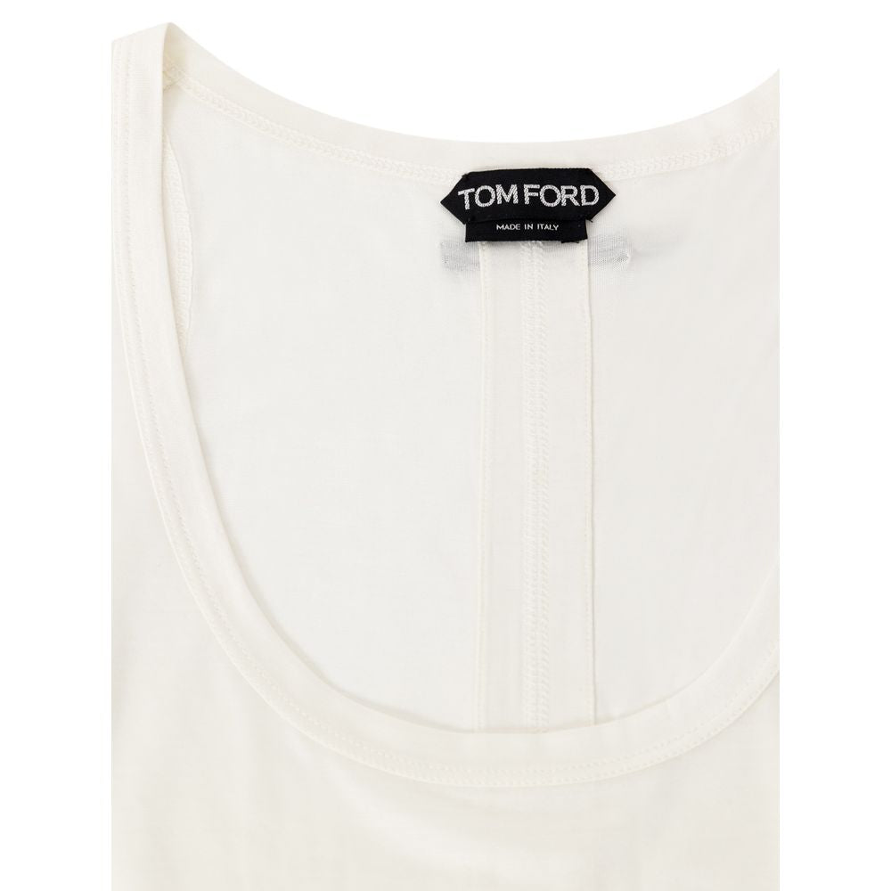 Tom Ford White Silk T-Shirt