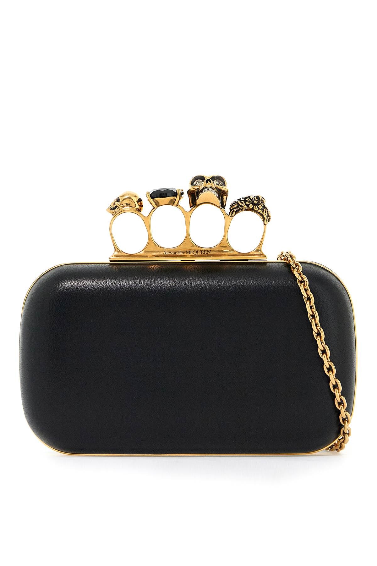 Alexander Mcqueen chain clutch with knuckle