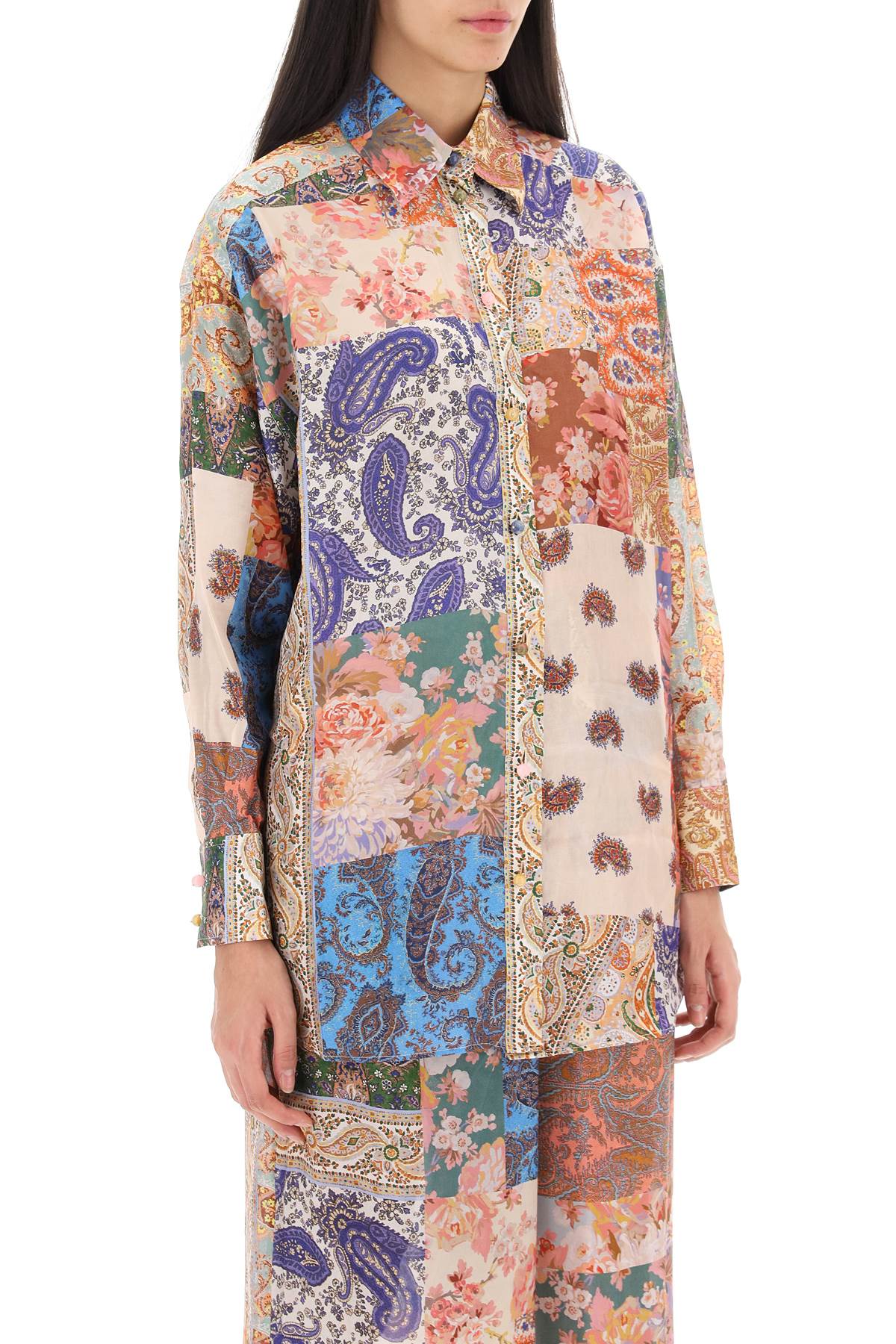 Zimmermann devi manstyle silk shirt