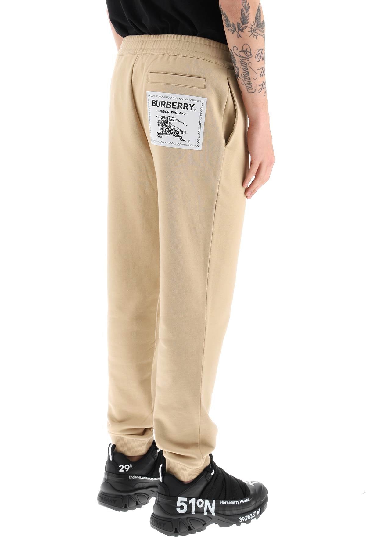 Burberry cotton sweatpants with prorsum label