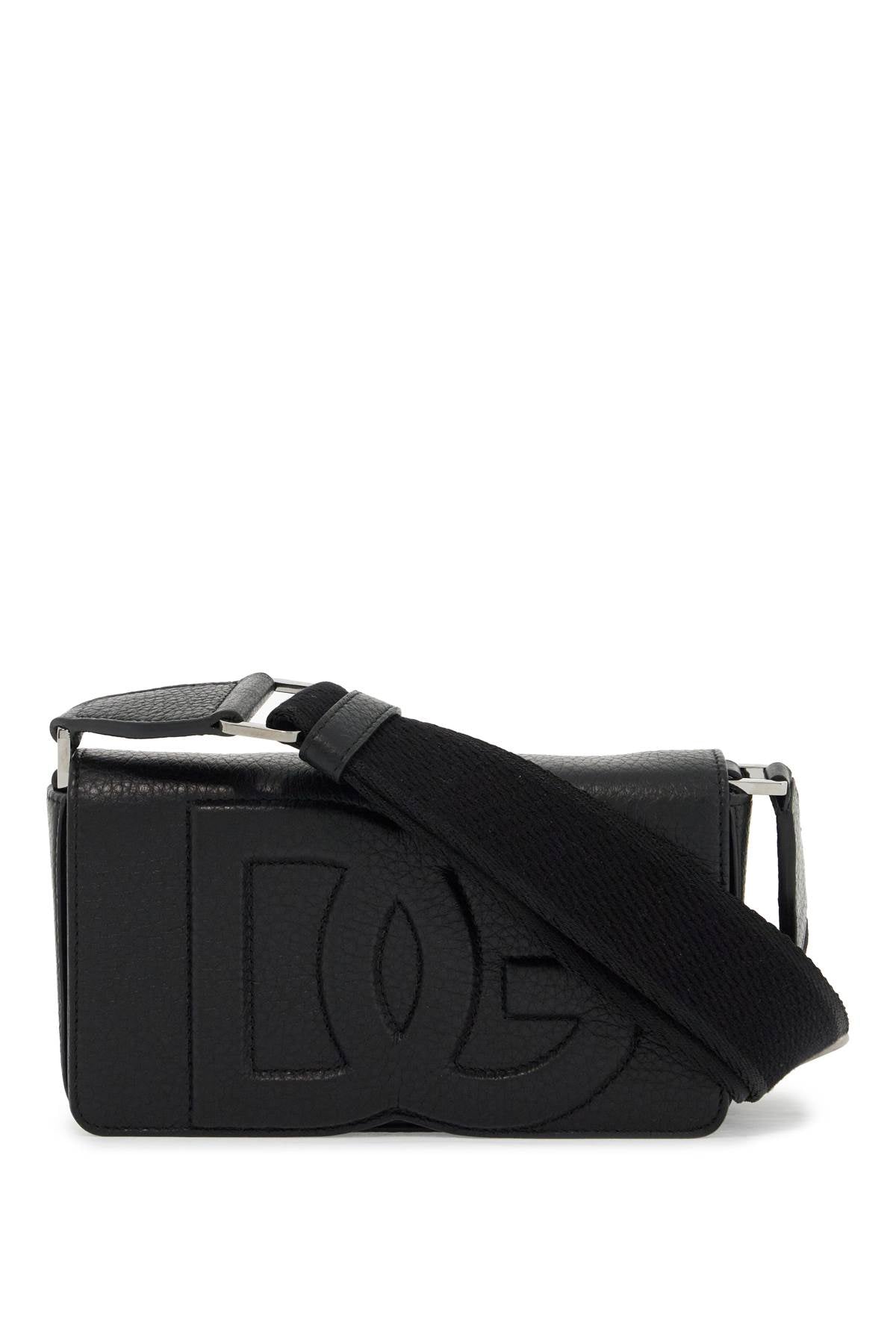 Dolce & Gabbana mini leather crossbody bag with shoulder strap.