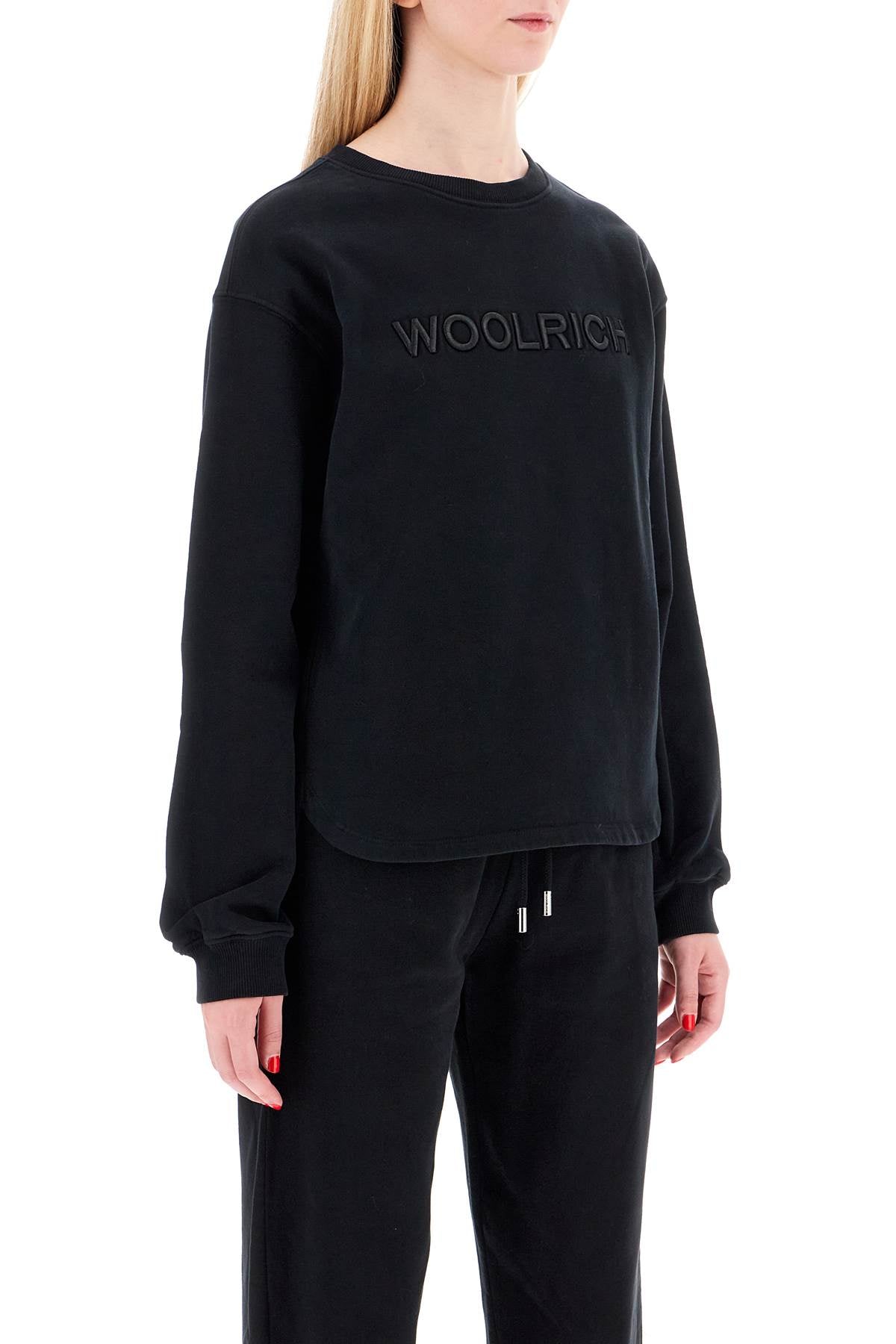 Woolrich "embroidered logo crewneck