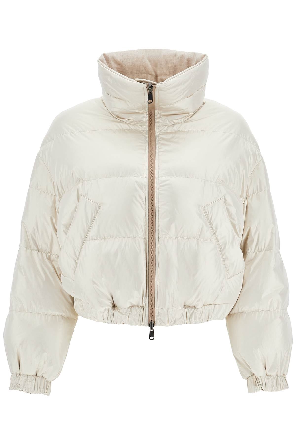 Brunello Cucinelli 'sparkling canvas down jacket with mon